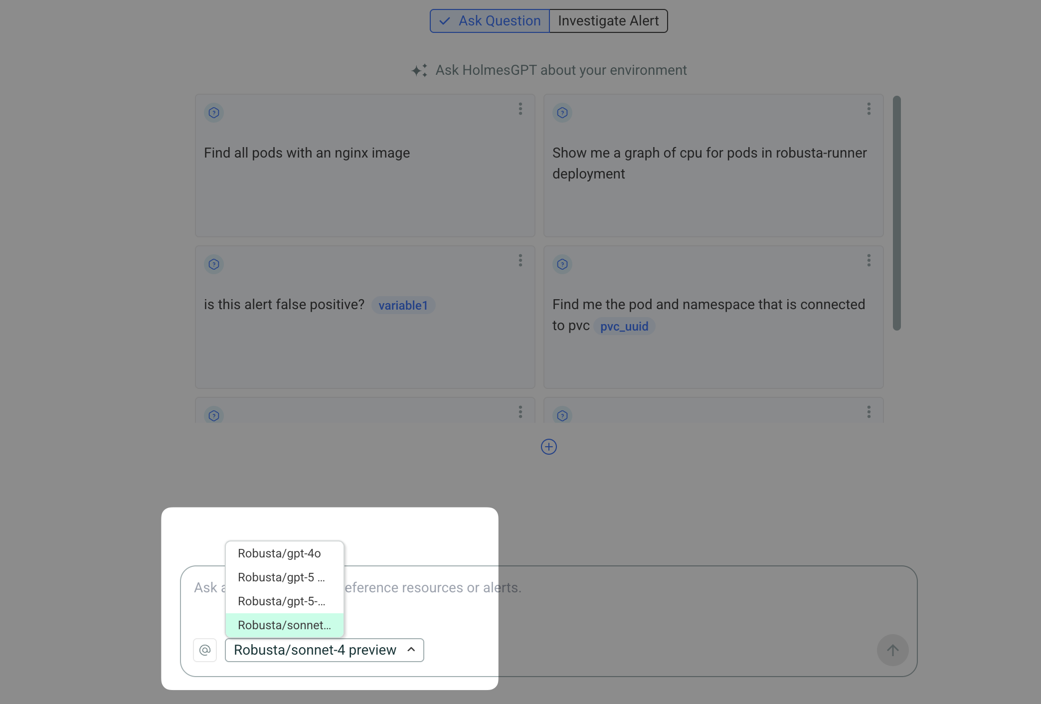 Model Selection with Robusta AI